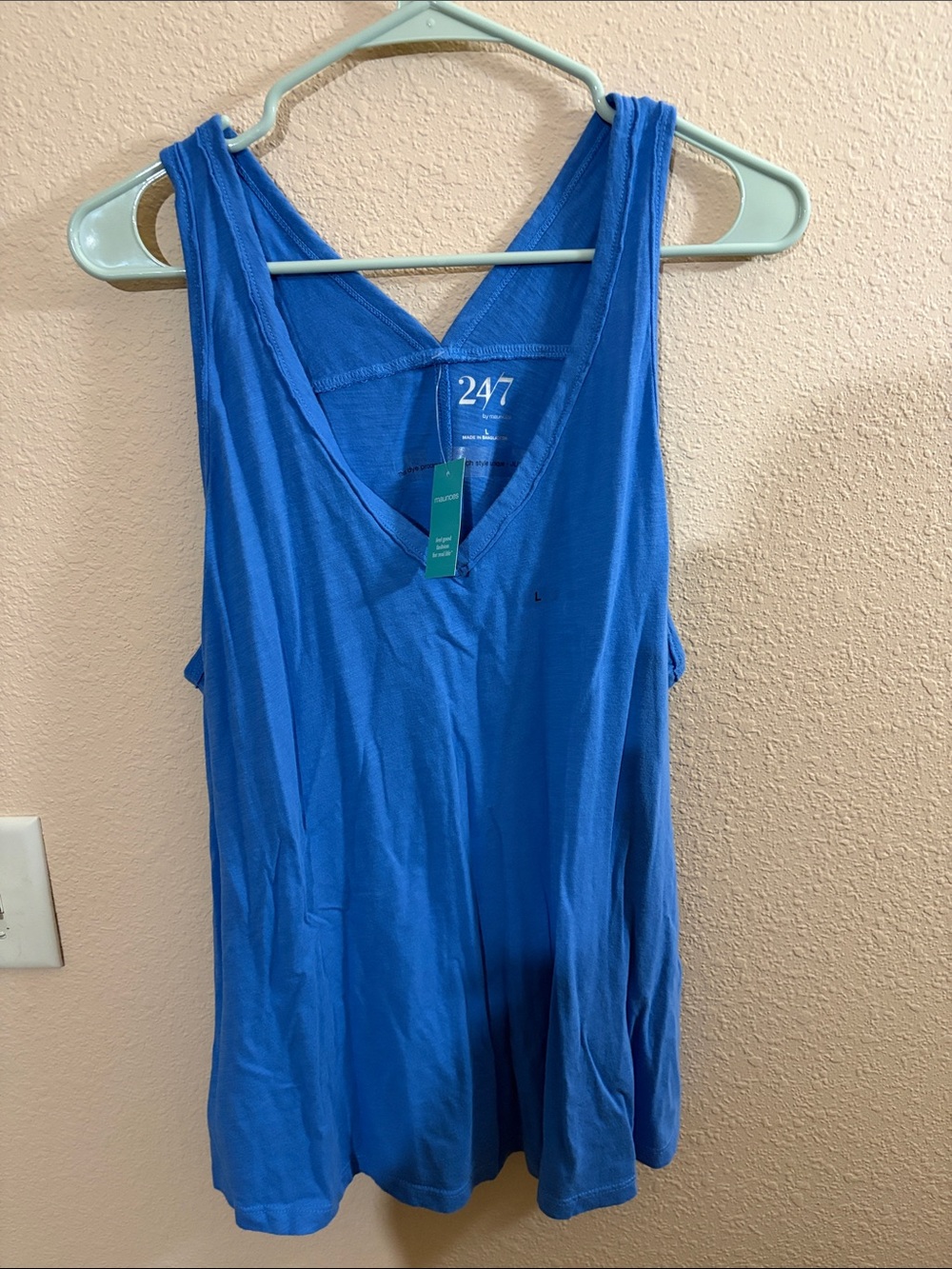 NWT Maurice’s 24/7 Royal Blue V-Neck Tank Top